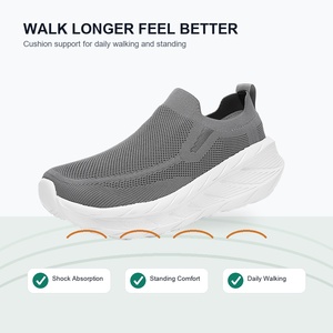 Nouvelles Chaussures de Marche Orthopédiques 2026 pour Seniors à Bout Large, Tricot Extensible Extra Large, Antidérapantes et Respirantes, Baskets OEM ODM - Product Image 3
