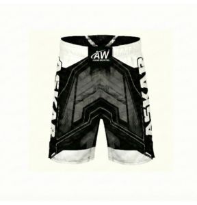 Pantalones Cortos de MMA de Alto Rendimiento Transpirables de Spandex/Poliéster - Ligeros de Secado Rápido con Estampado Personalizado y Máxima Flexibilidad para Deportistas - Product Image 1