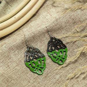 Pendientes de Aro Vintage de Mimbre Ecológico, Personalizables en Color y Forma, para Bodas, Fiestas, Aniversarios, Compromisos, a la Moda - Product Image 5