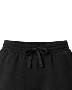 Custom Black Women Sweat Shorts Cotton Fleece Elastic Waist <b>Drawstring</b> Gym Casual Summer Shorts OEM Manufacturer Supplier - Product Image 5