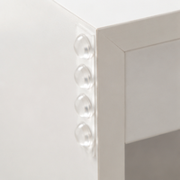 Pare-chocs de meubles en PVC transparents demi-ronds pour la réduction du bruit et la protection des surfaces 8x2.2mm
