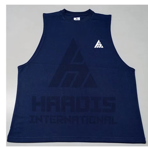 Débardeur Homme Personnalisé avec Votre Logo – Coton et Polyester, Couleur Unie – Idéal pour la Gym – Prix de Gros 2026 - Product Image 1