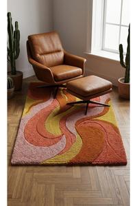 New Designer Hand Tufted Wool <b>Rug</b> Premium Finish Geometric Pattern <b>Thick</b> <b>Pile</b> Modern Style for Luxury Interiors Villas Wholesale - Product Image 2