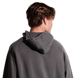 Sweat-shirt à capuche surdimensionné personnalisé pour homme, épais, à épaules tombantes, avec poignets côtelés, fabricant de vêtements streetwear OEM - Product Image 4
