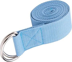 Correa de Yoga de Algodón de Alta Resistencia con Hebilla Metálica Ajustable, Correa de Estiramiento de Algodón Resistente para Entrenamiento, Venta al Por Mayor - Product Image 1
