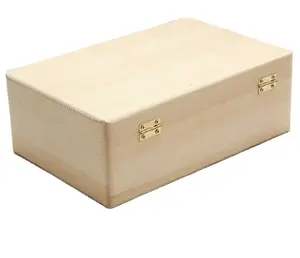 Unfinished Cheap Plain Wooden Box