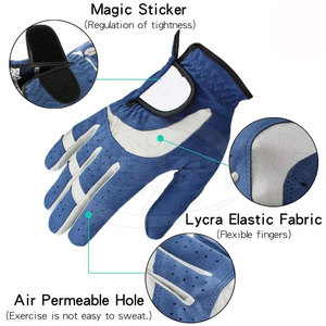 Gants de golf en cuir de haute qualité à prix avantageux, nouveau design antidérapant pour les mains sportives, vente en ligne - Product Image 5