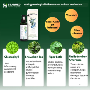 Venta al por Mayor de Clorofila Herbal Antibacteriana Green Snowshan 100mL, Lavado Íntimo Femenino Natural para el Cuidado de la Higiene con Equilibrio de pH - Product Image 6
