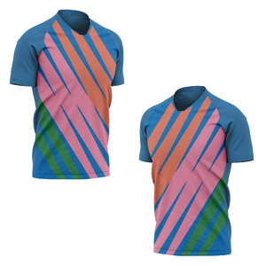 T-shirt d'entraînement professionnel à manches courtes pour homme, 100 % polyester, tricoté, respirant, personnalisable par sublimation, pour équipe - Product Image 6