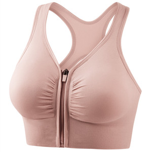 Sujetador deportivo sin costuras para yoga, de alto impacto, a prueba de golpes, fruncido, cómodo, transpirable, para entrenamiento, fitness, yoga, tallas grandes - Product Image 2