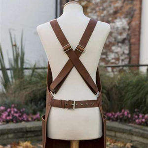 Delantal de Chef de Cuero Duradero para Protección en la Cocina, Diseño Clásico Hecho a Mano, Ropa de Cocina Profesional - Product Image 2