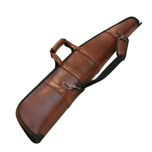 Sac à fusil en cuir véritable le plus vendu, sac à fusil en cuir réglable personnalisé OEM, design professionnel de sac à fusil en cuir - Product Image 2