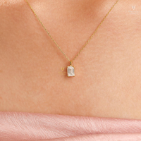 Collier pendentif en diamant de laboratoire certifié IGI 1 carat taille ovale DEF VVS2 VS1 Or massif 14K Rhodié Classique pour femme 16 pouces