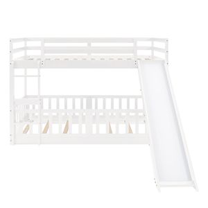 Letto a Castello Bianco con Scivolo e Scala per Bambini (Modello Vecchio SKU LP000009AAK) - Product Image 6