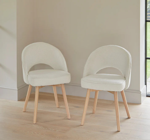 ชุดโต๊ะรับประทานอาหารทรงสี่เหลี่ยมทำจากไม้มินดีแบบทันสมัย พร้อมเก้าอี้หุ้มเบาะ ฐานรูปตัว X ดีไซน์เรียบง่าย เหมาะสำหรับโรงแรมและวิลล่า - Product Image 3