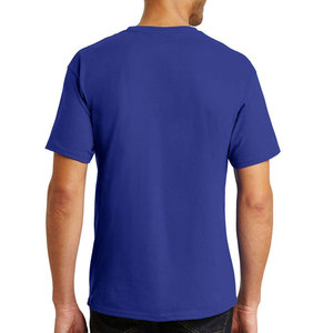 T-shirt uni 100% coton pour homme, confortable, grande taille, coupe ample, vêtements décontractés pour homme, imprimé, prix bas - Product Image 5