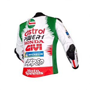 เสื้อแจ็คเก็ตหนัง <span class=keywords><strong>Castrol</strong></span> รุ่น Johann Zarco MotoCP Zonda/Chaquetta แผ่นยืดหยุ่น กระชับสบาย ป้องกันแรงกระแทก มาตรฐาน CE - Product Image 2