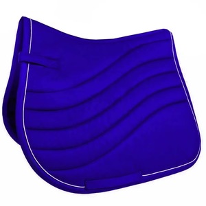 Best Quality Cotton Polyester Filled Horse Saddle Pad with Shock Absorption Girth Strap for Dressage Jumping <b>Equestrian</b> Riding - Product Image 3