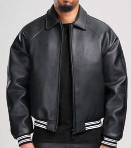 Wholesale High Quality Casual Genuine <b>Mens</b> <b>Leather</b> <b>Jacket</b> Custom logo Designer Blank Plus Size <b>Mens</b> Aviator <b>Jackets</b> - Product Image 1