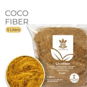 อินฟาร์ม ใยมะพร้าวคุณภาพสูง 5 ลิตร วัสดุปุ๋ยหมักอินทรีย์ อายุการเก็บรักษา 24 เดือน สำหรับปลูกพืชไร้ดินและปลูกผลไม้ - Product Image 1