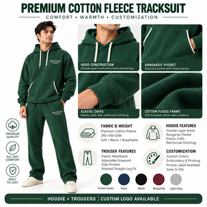 Conjunto Deportivo Unisex 100% Algodón, Sudadera con Capucha y Pantalones Joggers, Corte Holgado, Largo Completo, Color Sólido, Ropa Casual de Verano, Bolsillos Laterales, Ecológico - Product Image 6