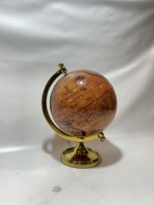 Mini globe terrestre bleu en métal avec support de bureau, petit globe géographique éducatif pour table, décoration décorative pour bureau et maison - Product Image 5