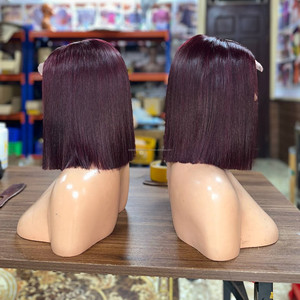 <b>Cheap</b> Human Hair <b>Wigs</b> Glueless Transparent Lace Front Bob <b>Wig</b> Virgin Vietnamese Raw Hair HD Lace Front <b>Wigs</b> Customize - Product Image 4