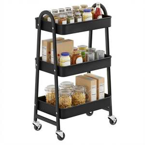 Foldable Style Metal <b>Storage</b> Shelving <b>Unit</b> with Multi Layer <b>Basket</b> Shelves <b>for</b> Space Saving Home <b>Storage</b> Solutions - Product Image 1