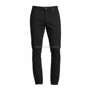Pantalones Chino Slim Fit para Hombre, Negros, Cintura Media, Personalizados, OEM, al por Mayor - Product Image 4