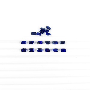 Saphir bleu naturel de Bangkok, taille coussin longue calibrée 3x5mm, pierre précieuse de saphir bleu naturel à facettes pour la fabrication de bijoux - Product Image 2