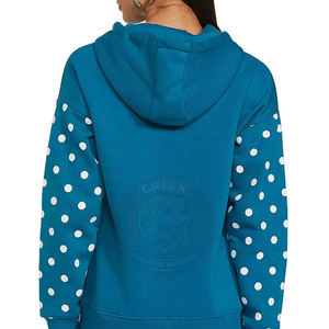 Sudadera con Capucha de Silueta Relajada para Mujer, Mezcla de Algodón Premium, Prenda Casual para Combinar en Atuendos Modernos para el Día a Día - Product Image 3