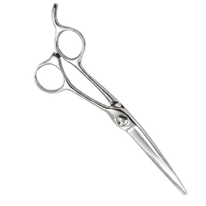 Ciseaux de coiffure professionnels en acier inoxydable, lame tranchante, manche long, pour droitiers, fabriqués au Pakistan - Product Image 3