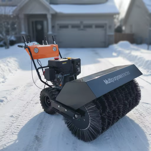 Barredora de Nieve Multifuncional de Doble Rueda con Motor y Engranajes, Sopladora de Nieve de Alta Potencia para Limpieza de Superficies de Carreteras - Product Image 1