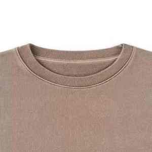 Sweat-shirt unisexe en molleton de coton vierge en gros, personnalisable avec logo imprimé, basique, en mélange de coton uni, col rond, pour hommes - Product Image 3