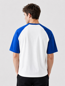 เสื้อยืดแขนสั้นทรงแร็กแลนผู้ชาย ผ้าเจอร์ซีย์คอตตอน คอกลม สไตล์ลำลอง พิมพ์ลายด้านหน้าได้ตามต้องการ เสื้อผ้ากีฬาผู้ชาย - Product Image 2