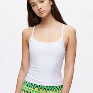 Camiseta sin mangas para mujer, estilo casual, para gimnasio, 100% algodón, color sólido, transpirable. - Product Image 6