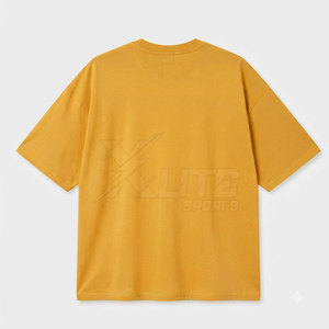 T-shirt long et ample en coton doux et respirant pour homme, coupe décontractée, col ras du cou, manches courtes, écologique, séchage rapide, idéal pour l'été et le quotidien - Product Image 2