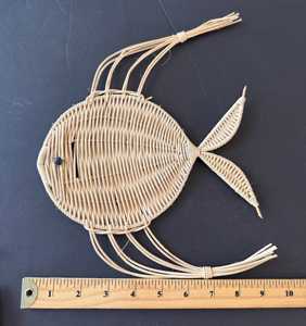 Vietnam Handmade Woven Rattan Fish <b>Wall</b> <b>Decor</b> Natural <b>Wicker</b> Coastal Nautical Boho Beach Style Home Decoration Supplier - Product Image 6