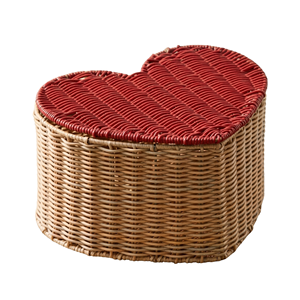 Cesta de Mimbre en Forma de Corazón para Niños, Cesta de Almacenamiento y Organización de Juguetes Infantiles Tejida Naturalmente, Venta al por Mayor OEM Vietnam - Product Image 3