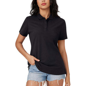 Nueva Llegada, Camisetas Polo para Mujer a Bajo Precio, Buen Material, Servicios OEM, Diseño de Logotipo Personalizado en Varios Colores, Camisetas Polo para Mujer - Product Image 1