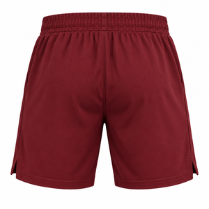 Men's Solid <b>Burgundy</b> Drawstring <b>Shorts</b> Mid Waist Knitted Casual Sport Wear Breathable <b>Short</b> <b>Shorts</b> - Product Image 2