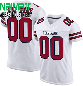 Maillot de football américain personnalisé par sublimation pour homme – Nom et numéro d'équipe brodés, en maille, pour entraînement sportif - Product Image 1
