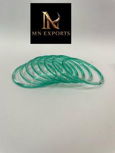 Ensemble de bracelets en argent plaqué or vert MN EXPORTS avec cristaux et strass, style tendance, bijoux de mariage unisexe - Product Image 6