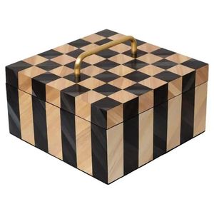 Caja de Joyería Vintage con Incrustaciones de Hueso, Contenedor de Almacenamiento de Madera con Cerradura de Llave, Ecológico, Decoración para el Hogar, Vajilla, Precio al por Mayor - Product Image 3
