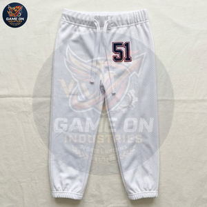 Custom Sublimated White American Football Uniform Set Breathable Mesh V-Neck Football Jersey and Pants Team Sportswear Apparel - Product Image 3