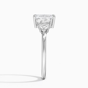 Romantic Silver White <b>Crystal</b> Engagement <b>Ring</b> Stunning Wedding Proposal Anniversary Jewelry - Product Image 3