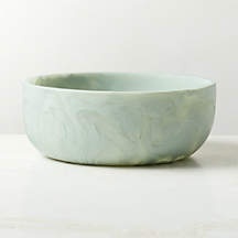 Bol sur piétement en résine rose moderne, fait main, décoratif, pour fruits, motif marbré, centre de table en résine, bol de service de luxe, contemporain - Product Image 5