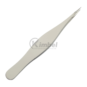 Pinzas para Cejas Hechas a Mano con Puntas Rectas de Acero Inoxidable Amarillo, Ecológicas, KIMBEL KI-8-2518 11cm, Duraderas, Grado A+ - Product Image 3