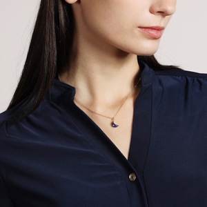 Elegant Lapis Lazuli Mini <b>Moon</b> Pendant 925 Silver Gold Plated Dainty Handmade Multi Jewelry Gift - Product Image 5