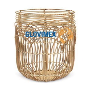 Cesta de Almacenamiento de Bambú Natural, Tejida a Mano, Ecológica, Organizador para Artículos Esenciales del Hogar - Product Image 1